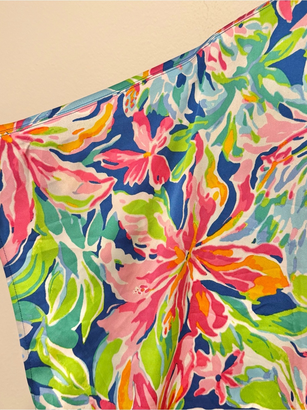 Van Winkle & Co Caftan Midi Dress Pockets Tropical Floral Lightweight Size XL - Picture 5 of 8